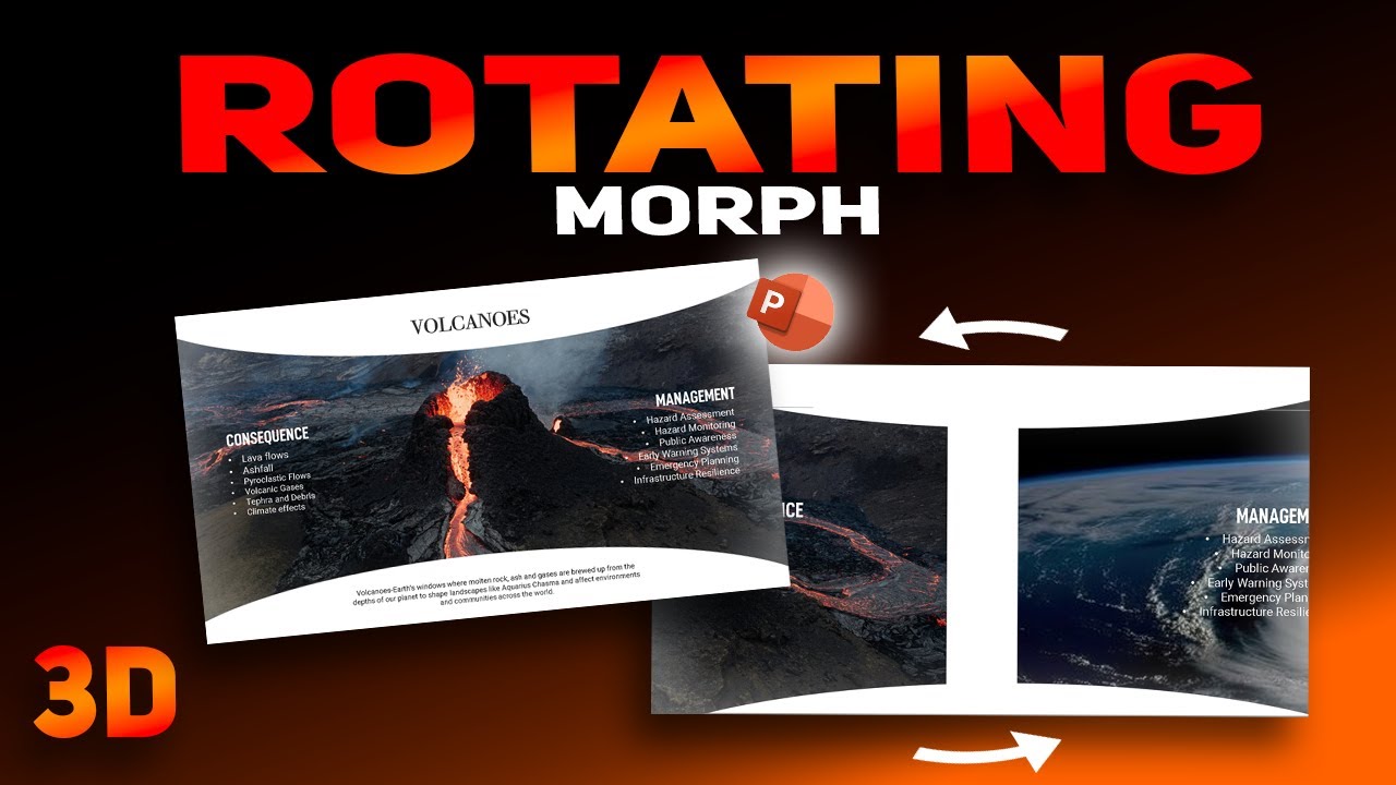 💞 PowerPoint ROTATING MORPH Effect 💞 + Free Slides 🔥