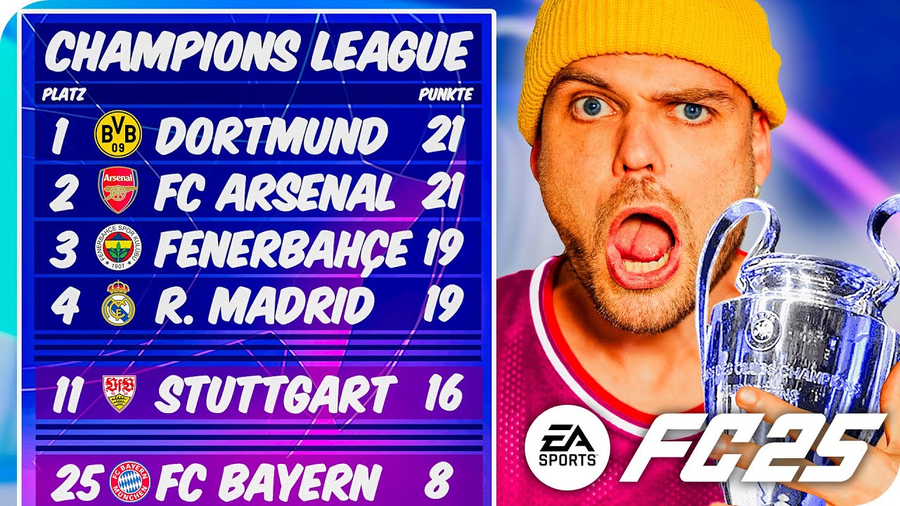 Ich habe die CHAMPIONS LEAGUE in FC 25 simuliert & DAS ist passiert!👀🏆