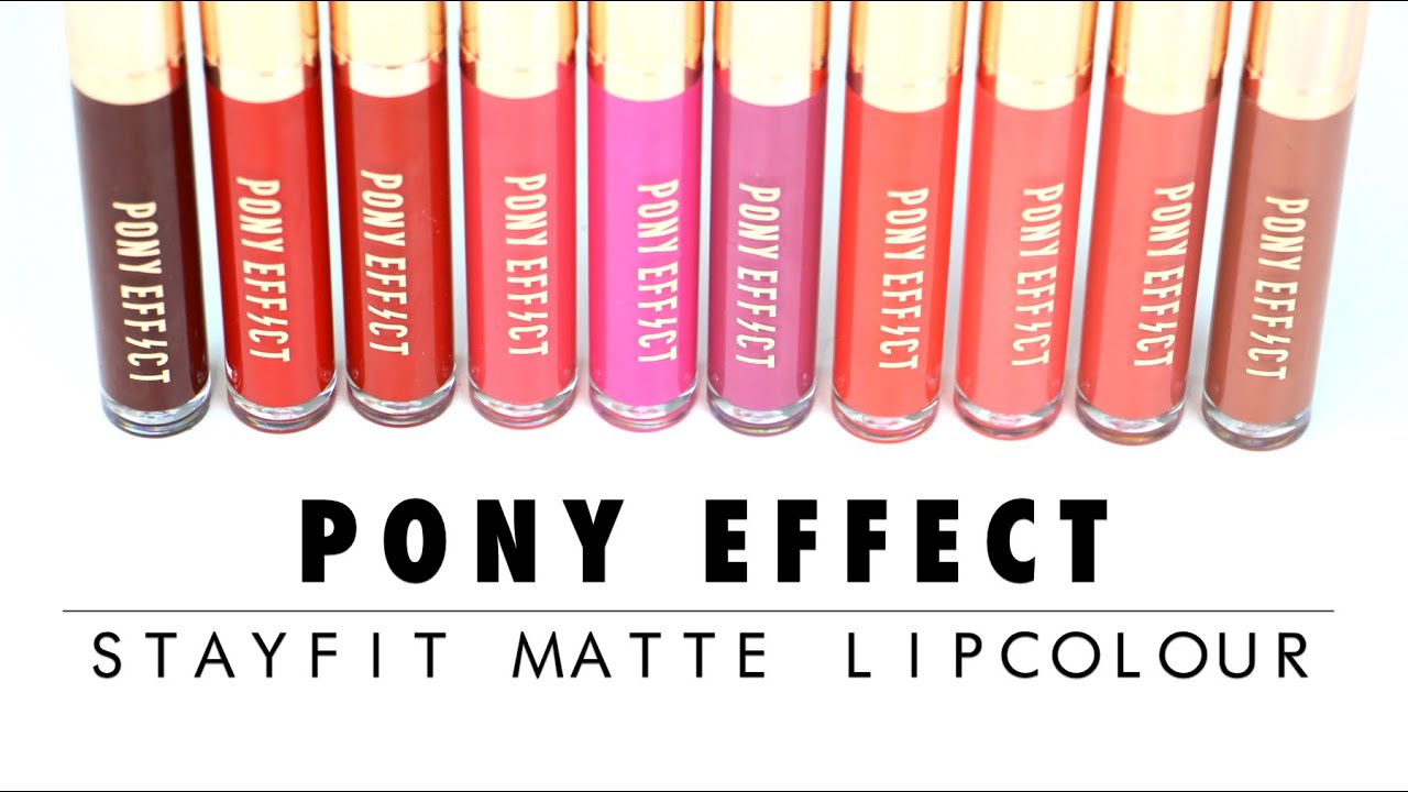 [ENG][Swatch+Review] Pony Effect StayFit Matte LipColour | Tina'sBeautyTips