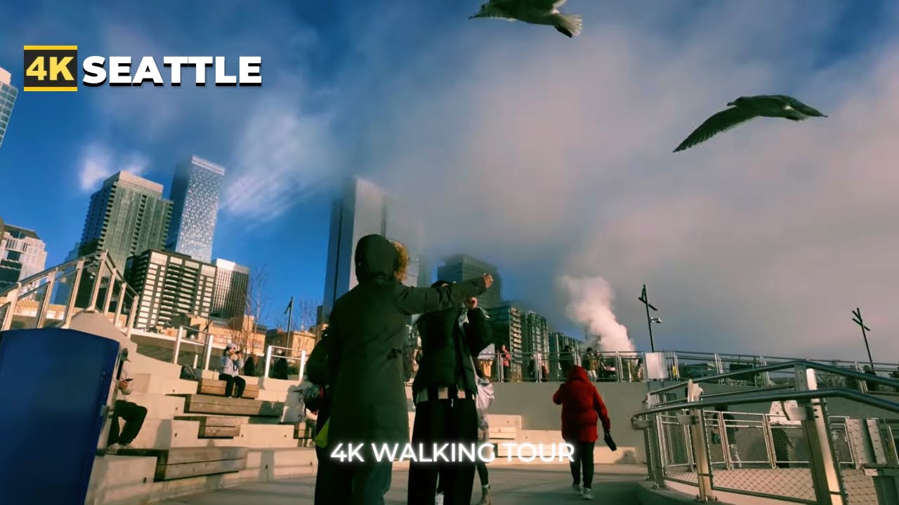 [4k] SEATTLE Walk - Alaskan Way - Waterfront