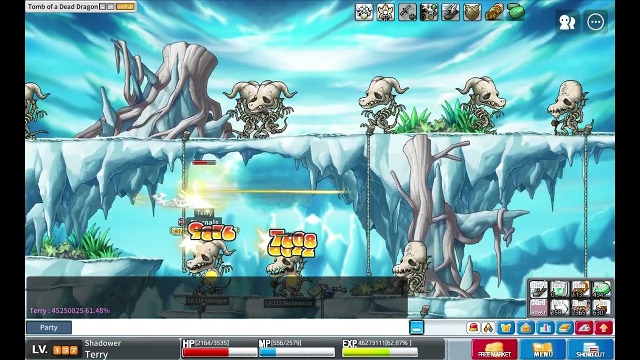 MapleStory Worlds Artale Asia Pacific Lv137 Shadower VS skelegon - 1.93m Exp/10min No snowflake/rune