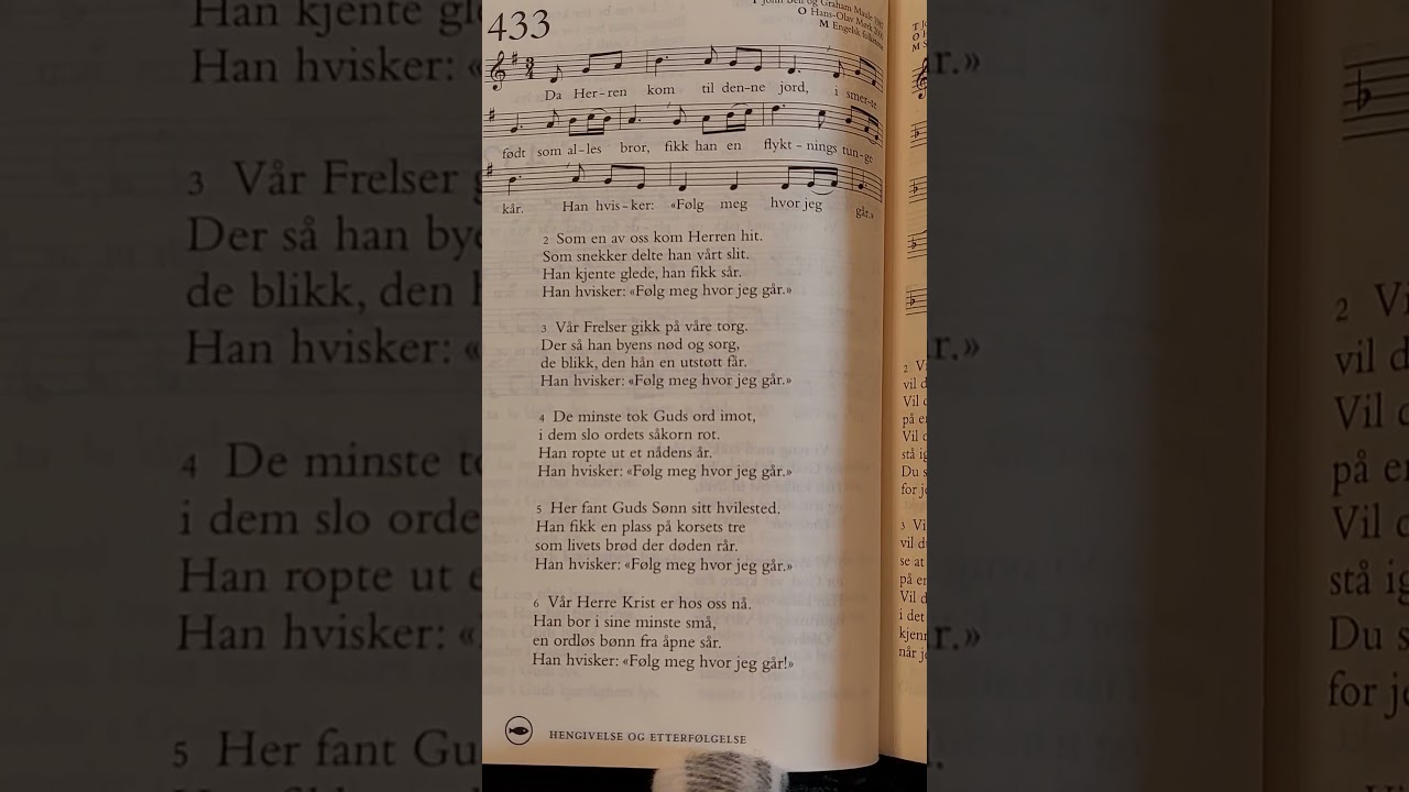 433 Da Herren Kom TIl Denne Jord (Norsk Salmebok)
