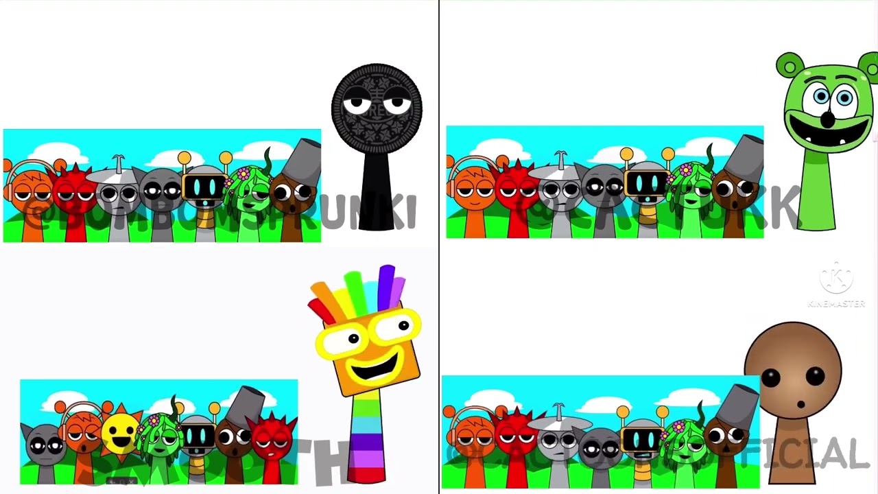 Sprunki oc Quadparison 2 (most popular OC)