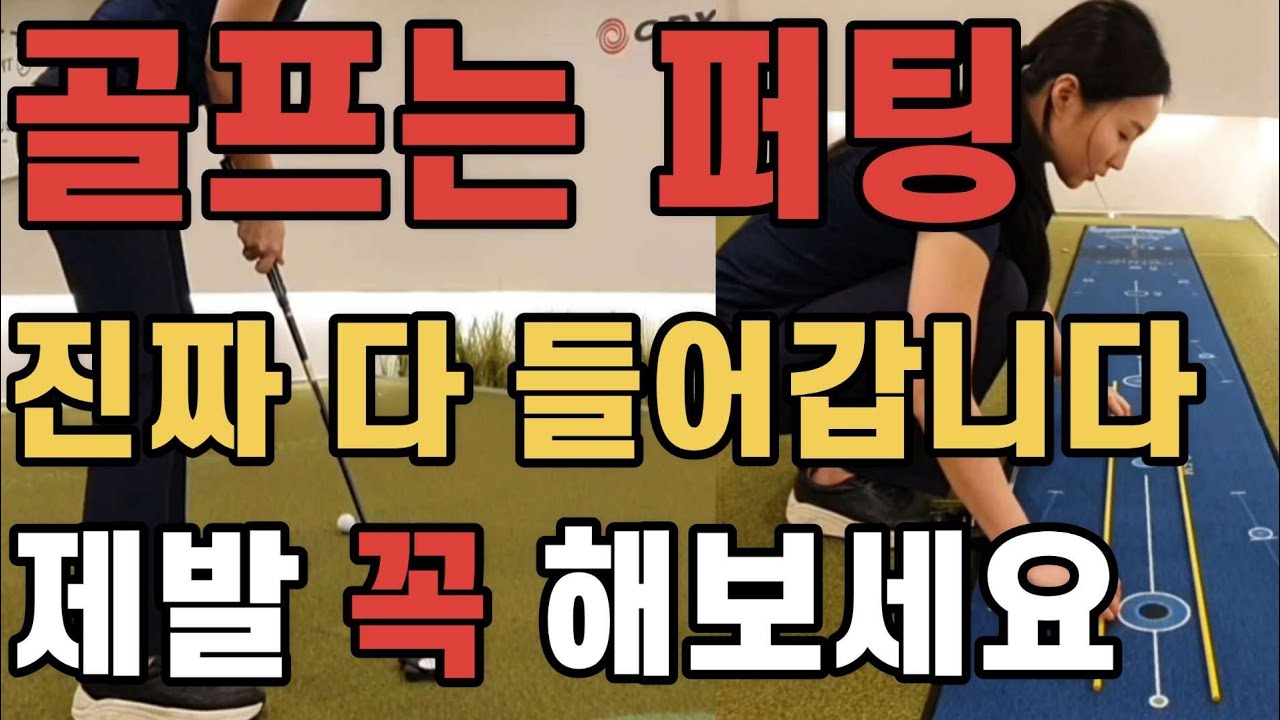 진짜 제가 이걸로 퍼신(퍼터 신)이라는 소리를 들었습니다