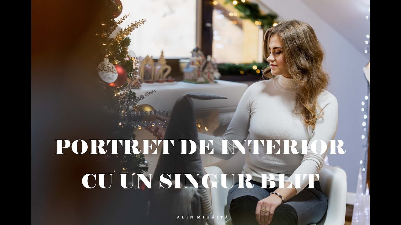 Fotografia de portret in interior cu un singur blit