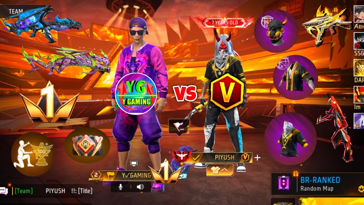 Free Fire Collection Versus 😱 V Badge ने दिखाया Emote 😤 Y GAMING Kya करेगा अब 😭 Free Fire Max 😈🔥
