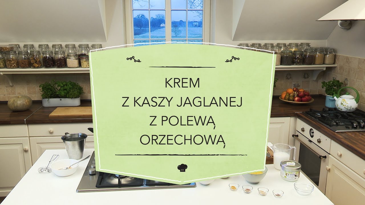 MAKROBIOTYKA według Kornelii | Krem z kaszy jaglanej z polewą orzechową