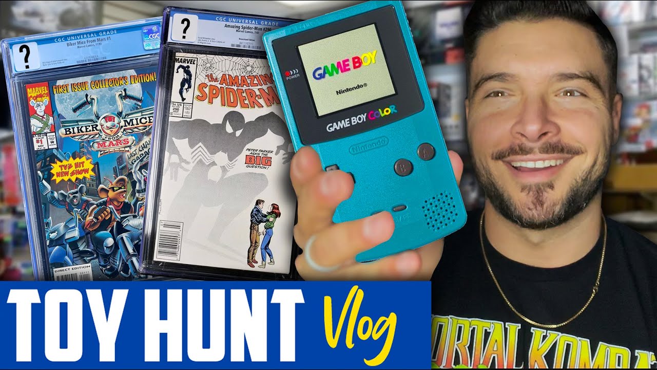 Toy Hunt Vlog • Buying A Gameboy Color & Sending Comic Books To Get Graded