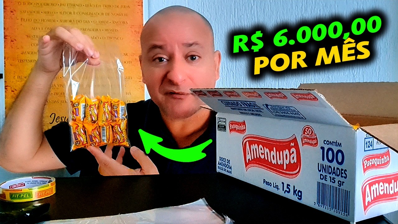 COMO LUCRAR R$6.000,00 VENDENDO PAÇOCA NA RUA