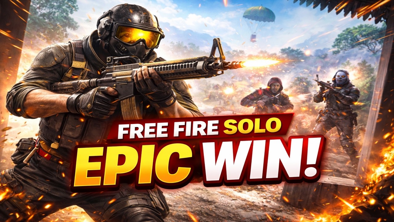 Garena Free Fire – 1st Place Victory! Epic Solo Ranked Comeback & Final Duel