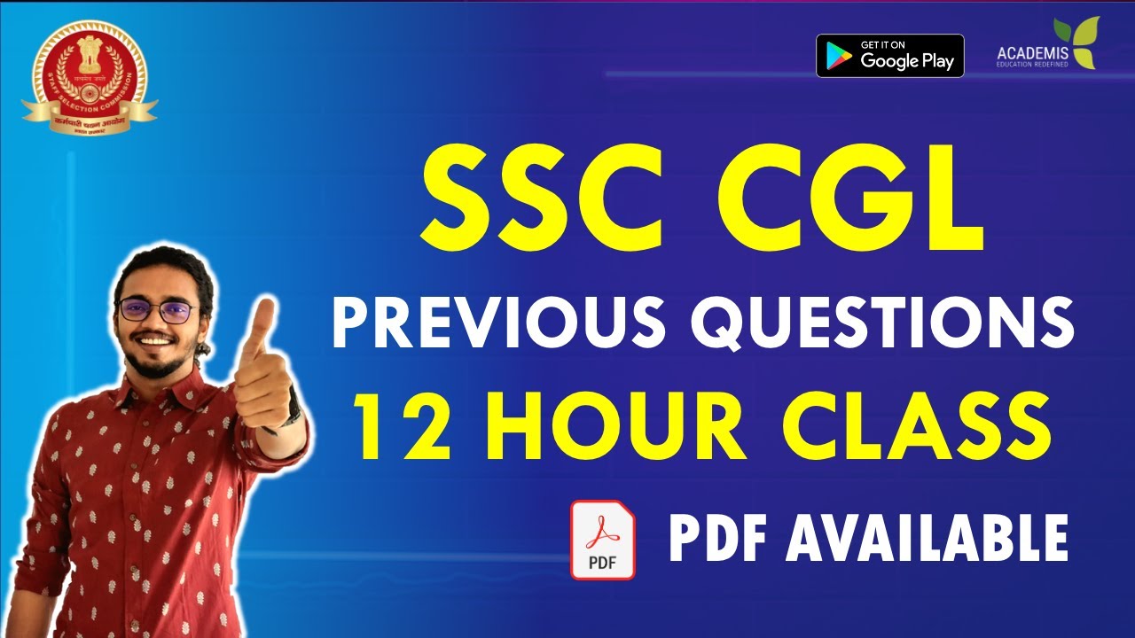 SSC CGL - Previous Year Paper Questions