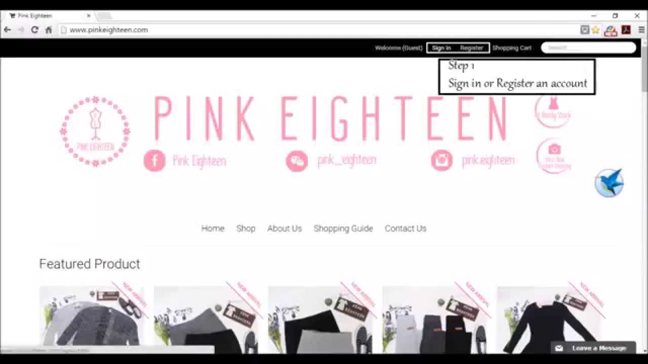 Pink Eighteen Shopping Guide