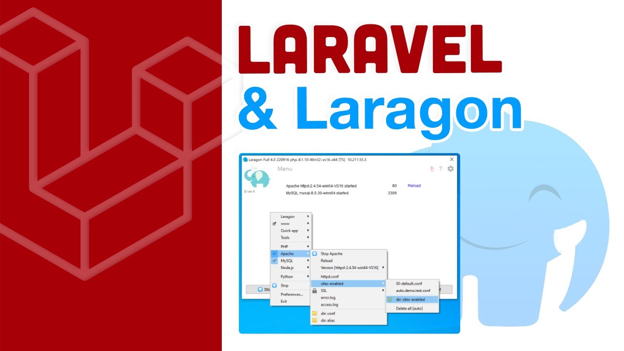 Новое приложение Laravel на Laragon