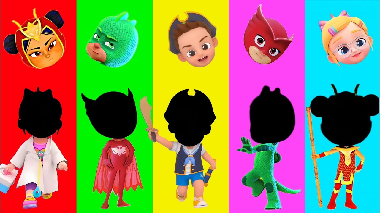 Wrong eyes👀 challenge DAME TU COSITA Pj Masks Funny Puzzle Wrong Heads
