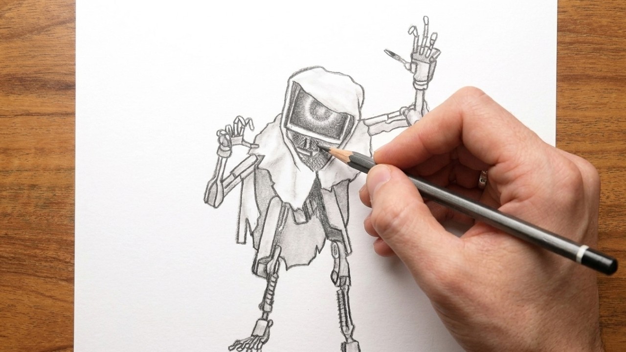 Drawing THE DOCTOR (Poppy Playtime) | How to draw Step by Step | EASY Pencil Sketch