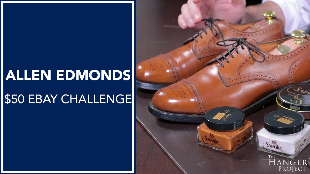 Allen Edmonds $50 Ebay Challenge | How To Restore & Shine Shoes