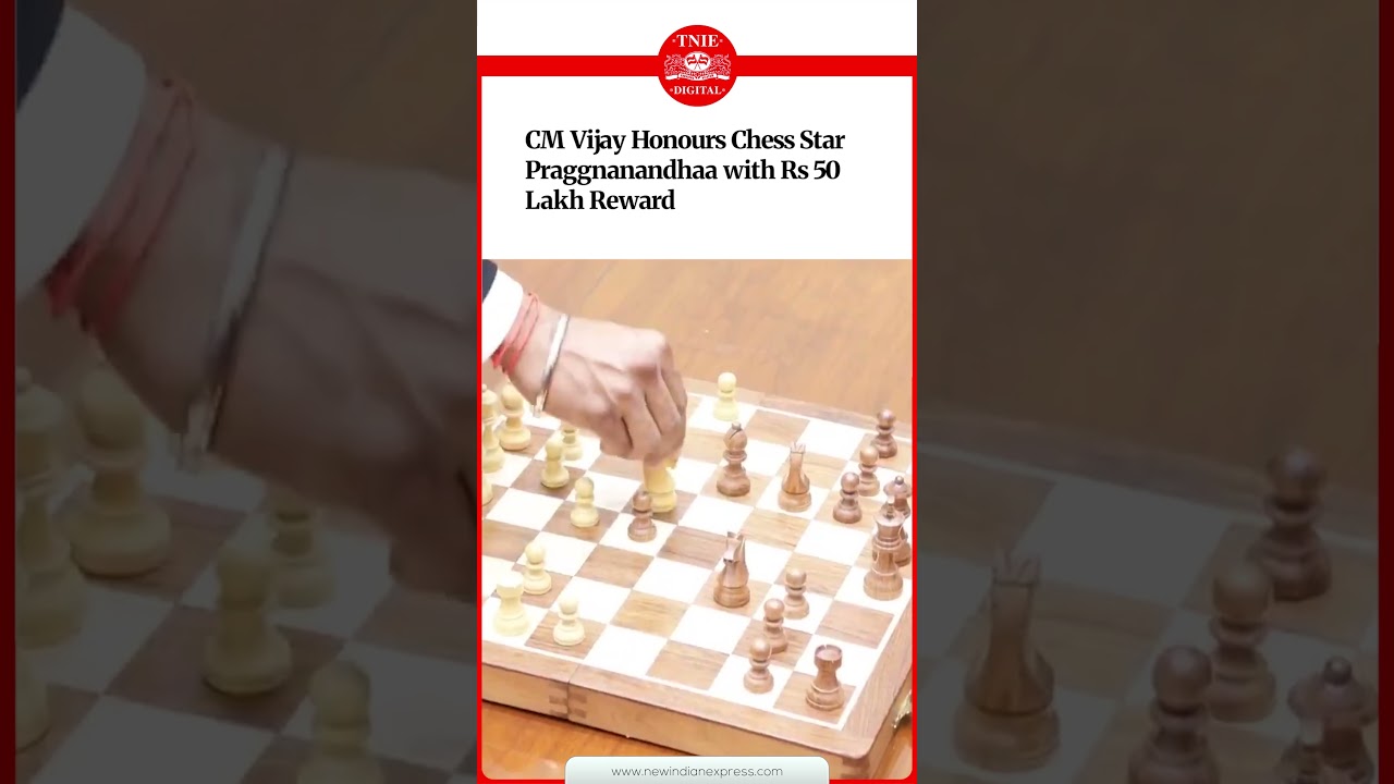 Norway Chess 2026 champion R Praggnanandhaa receives ₹50 lakh reward from Tamil Nadu CM Vijay.