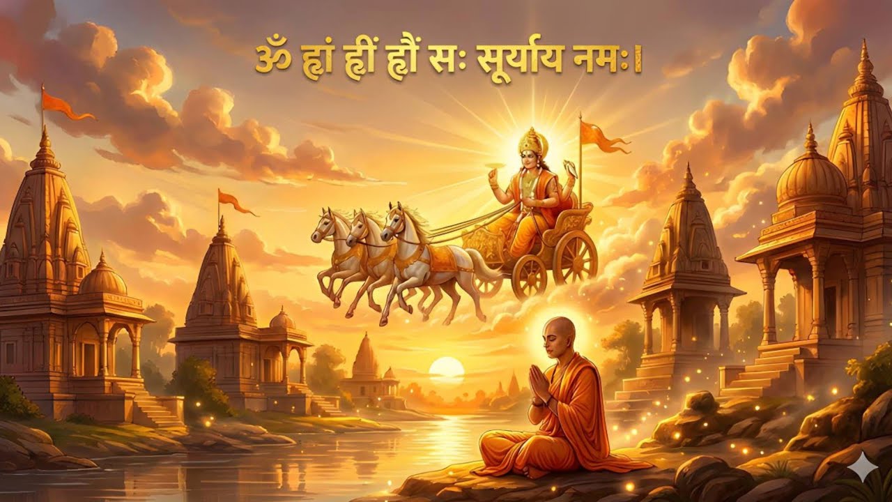 Surya Dev Beej Mantra Non Stop Chanting | सूर्य देव बीज मंत्र | Peaceful Mind Relaxation Music 
