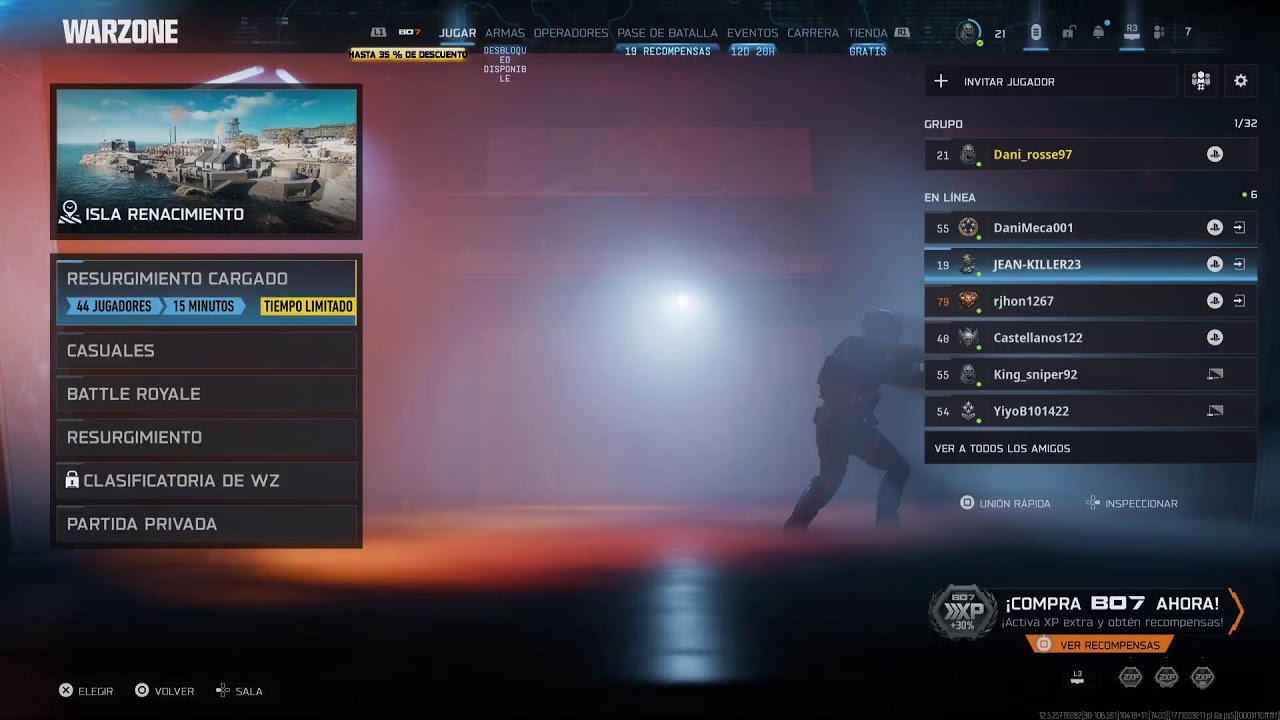 Call of Duty Warzone con veteranos