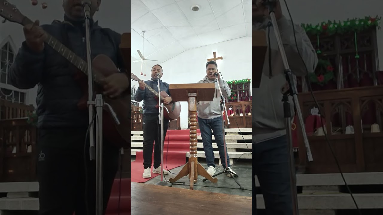 Praise and worship practice song God is good all the time at Borbheta Baptist Church 