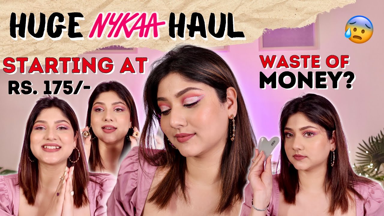 Waste Of MONEY?💰HUGE NYKAA HAUL starting at rs.175/- 😍 | Manasi Mau