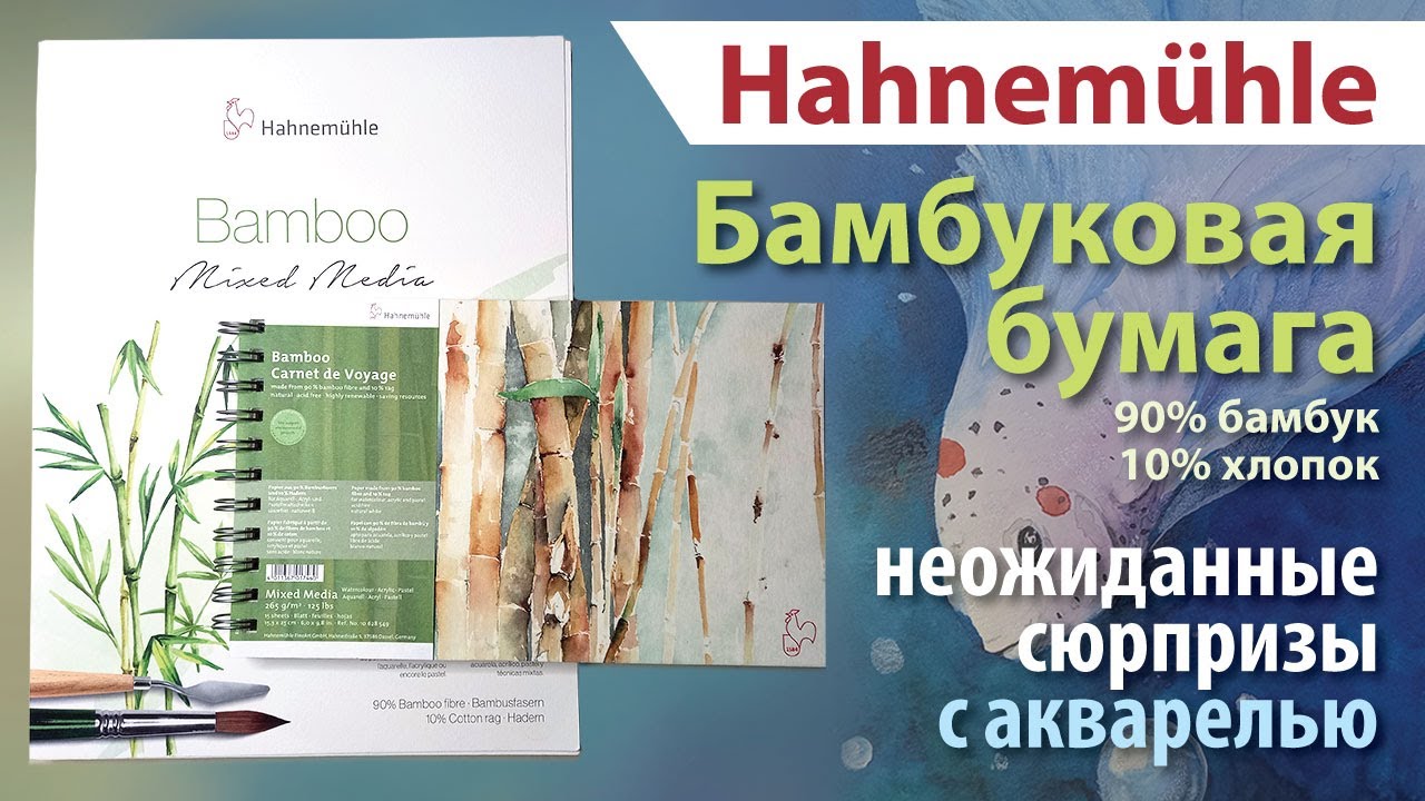 Hahnemühle - бумага с бамбуковым волокном. Обзор, впечатления, первые рисунки.