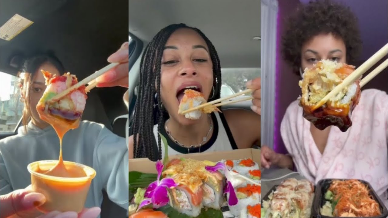 TIK TOK BEST SUSHI MUKBANG COMPILATION