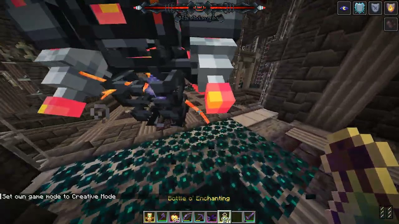 Minecraft Harbinger Boss Fight