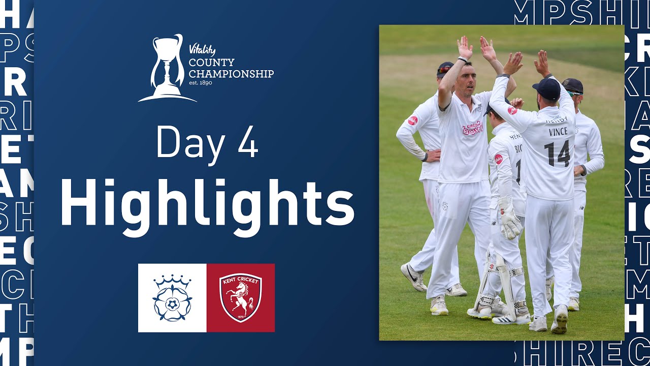 Victory Secured On The Final Day | Hampshire v Kent - Vitality CC, Day Four Highlights