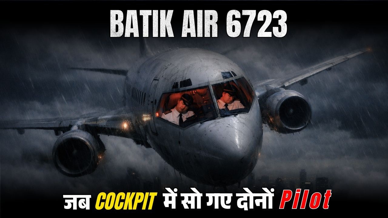 जब Cockpit में ही सो गए दोनों PILOT | BATIK AIR 6723 | When Pilots Fell Asleep At 30000 ft