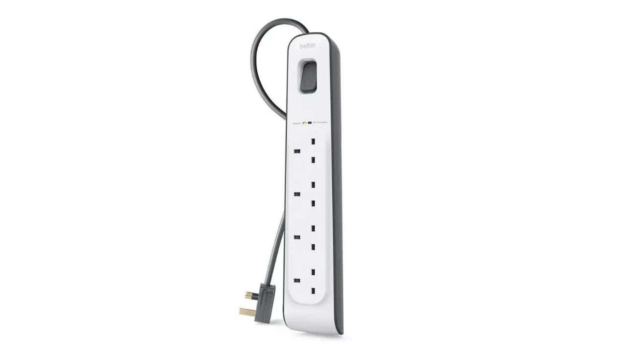 Belkin 4 Socket Outlet 2 Meter Surge Strip unboxing