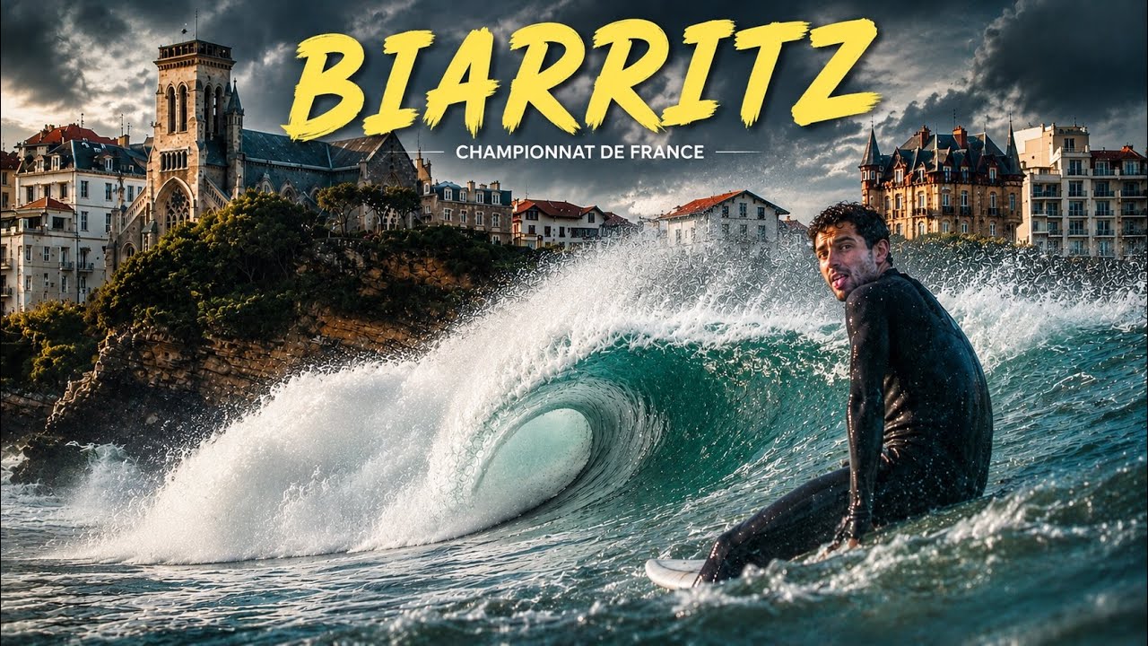 DES VAGUES EXTRÊMES PENDANT LES CHAMPIONNATS DE FRANCE ( biarritz )
