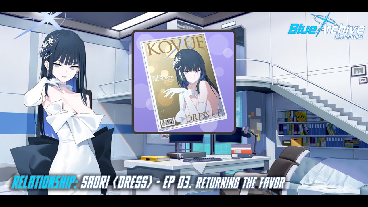 Blue Archive - Relationship Story: Saori (Dress) - EP 03. Returning the Favor