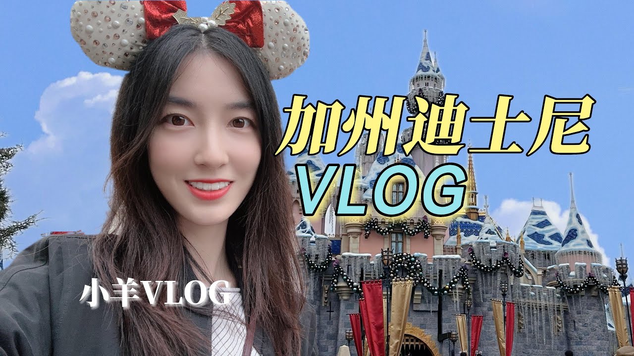 加州迪士尼vlog｜星战园区｜沉浸式体验最火项目｜圣诞花车｜烟花表演｜冒险乐园｜小羊Vlog46