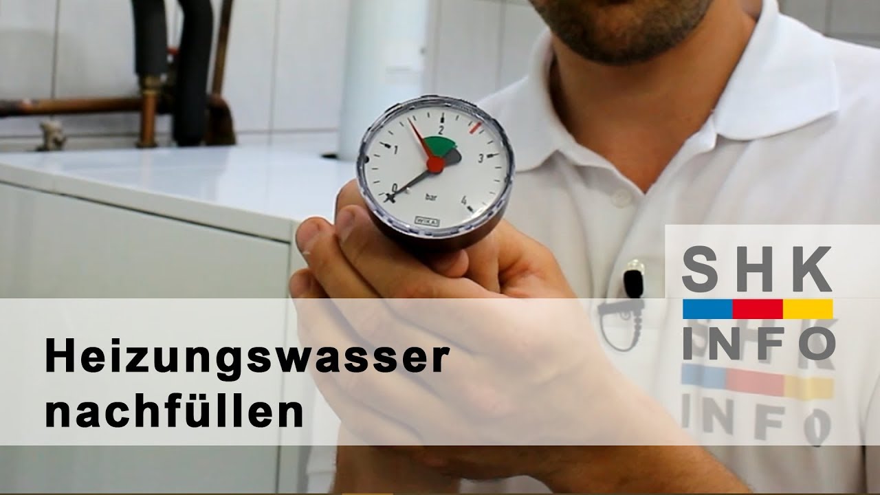 Heizung Wasser nachfüllen - so geht's richtig!