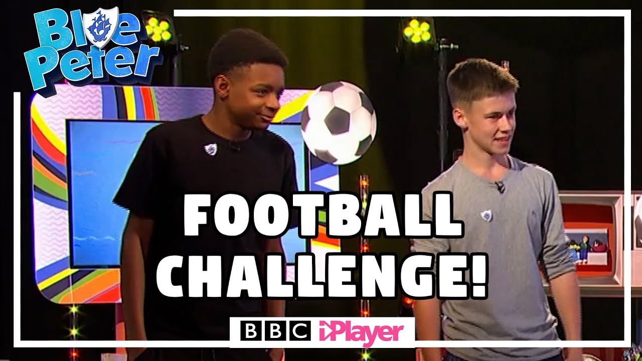 FOOTBALL CHALLENGE with TEKKERZ KID | Blue Peter Presenters VS Jamie Johnson Cast