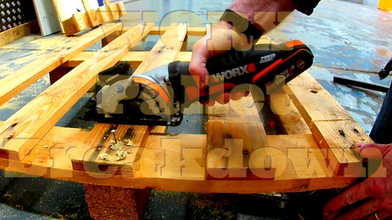 Using the WORX WX523 on safari. Out Of The Workshop. Hunting, Scavenging And Salvaging Pallets