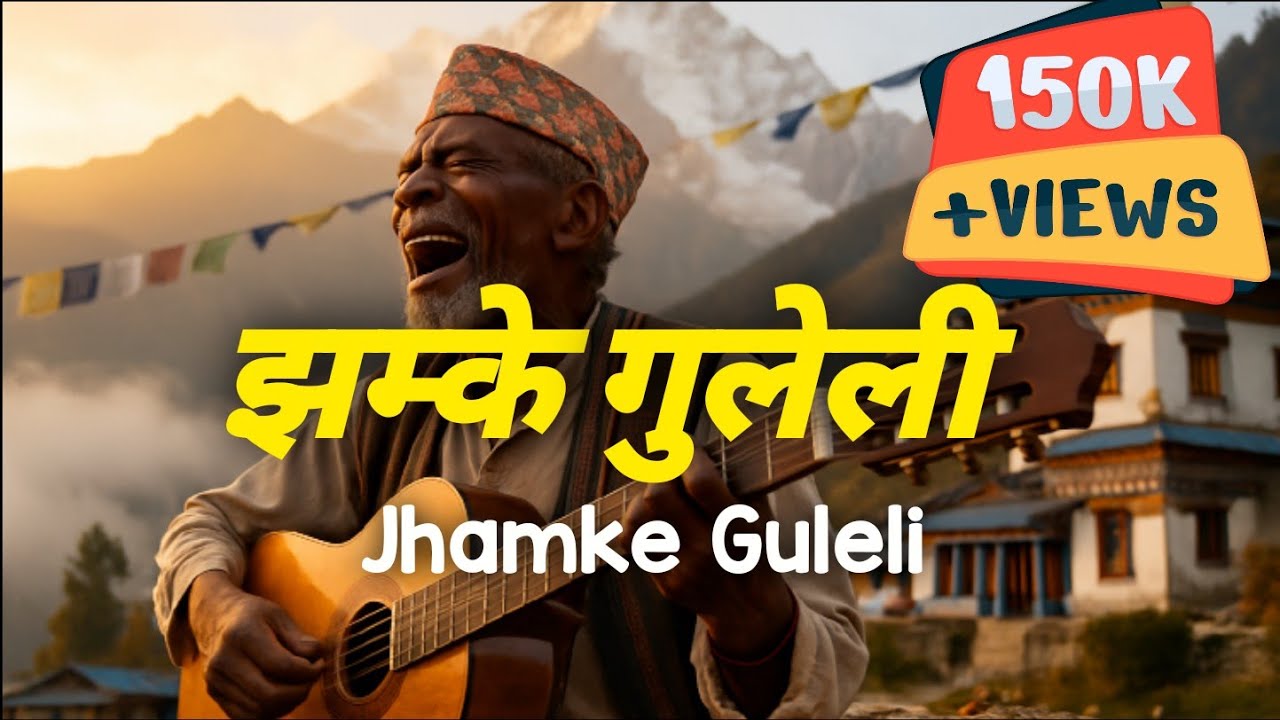 झम्के गुलेली | Jhamke Guleli | Ai Cover | Blues Cover Nepali