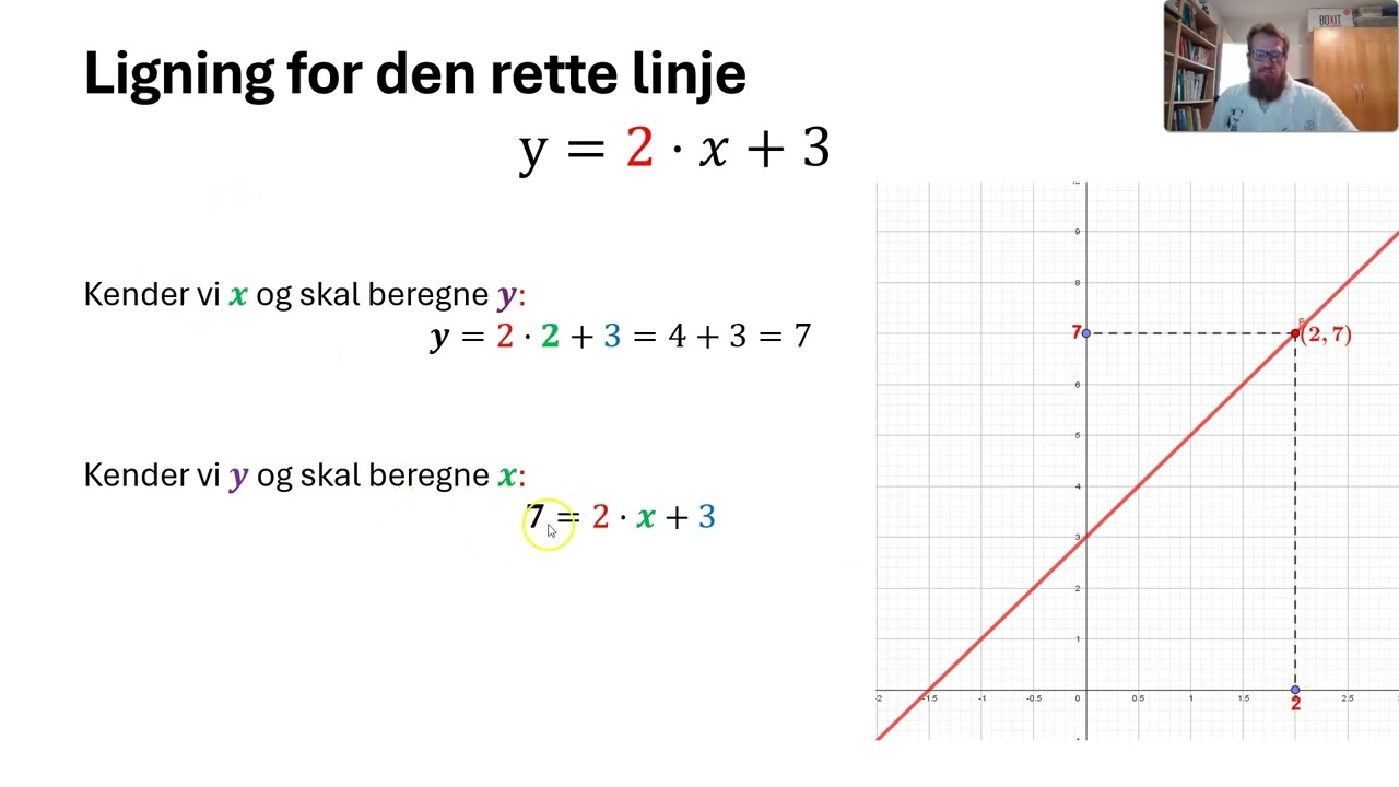 Lineære Funktioner 3 og 4  - Ligning og Forskrift