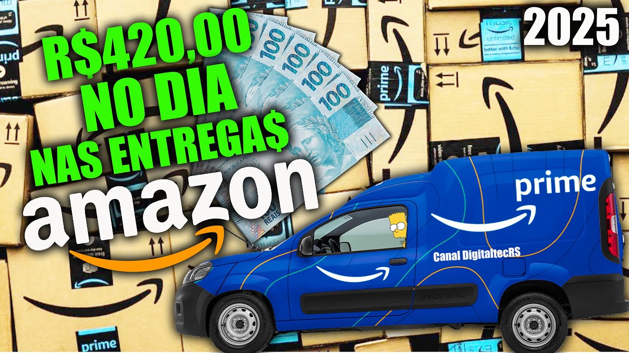 QUANTO GANHA UM ENTREGADOR DA AMAZON EM 2025 $$$
