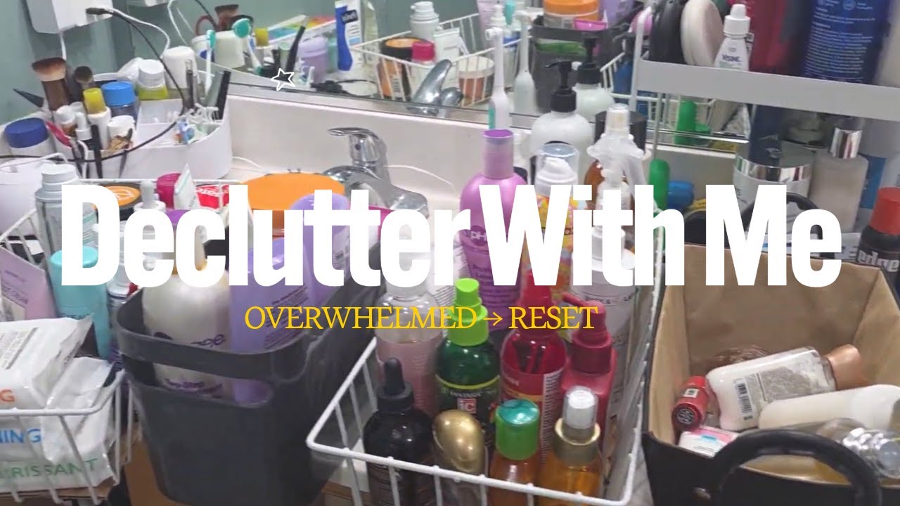 Decluttering My Skincare & Makeup | Organize With Me (Midlife Reset)