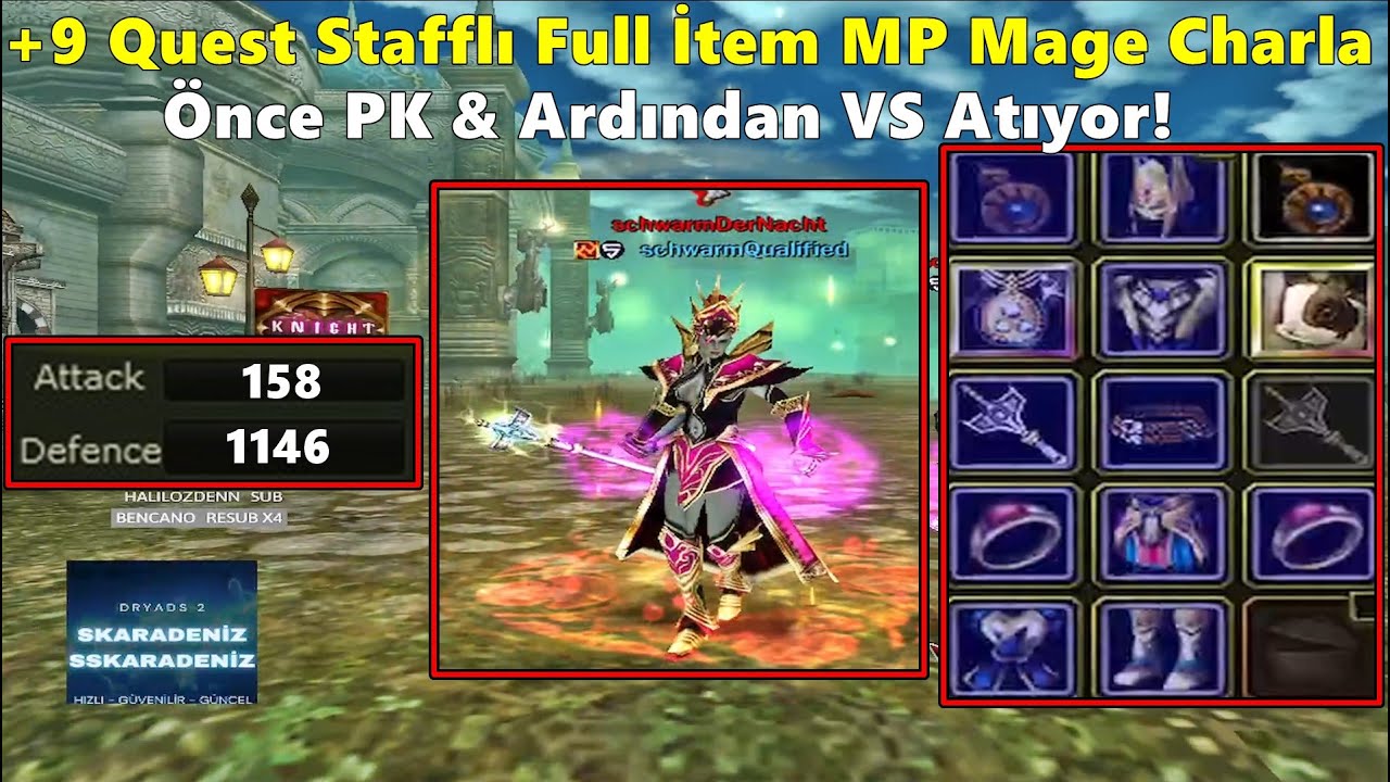 DostWeDusmaN | +9 Mage Char with Quest Staff PKs Then VS! | Knight Online