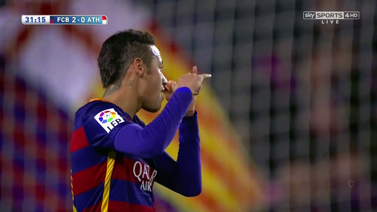 Neymar vs Athletic Bilbao (Home) 15-16 HD 720p - English Commentary