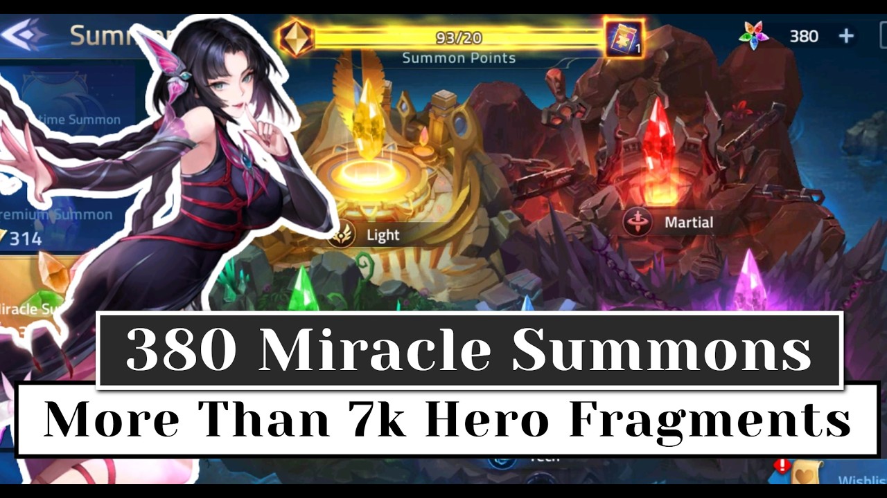 380 MIRACLE SUMMONS AND 310 PREMIUM COUPONS TO ETHEREAL ZHUXIN Mobile Legends: Adventure