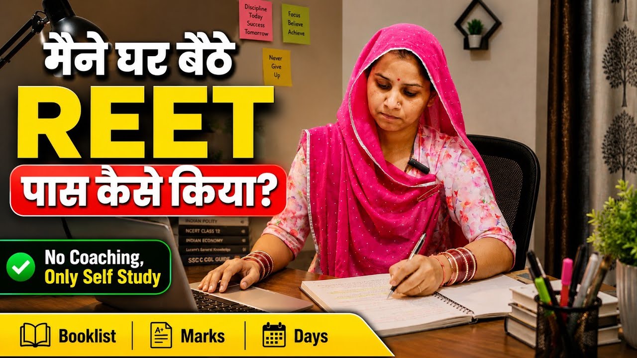 मैंने घर बैठे REET पास कैसे किया? | No Coaching, Only Self Study 📚 