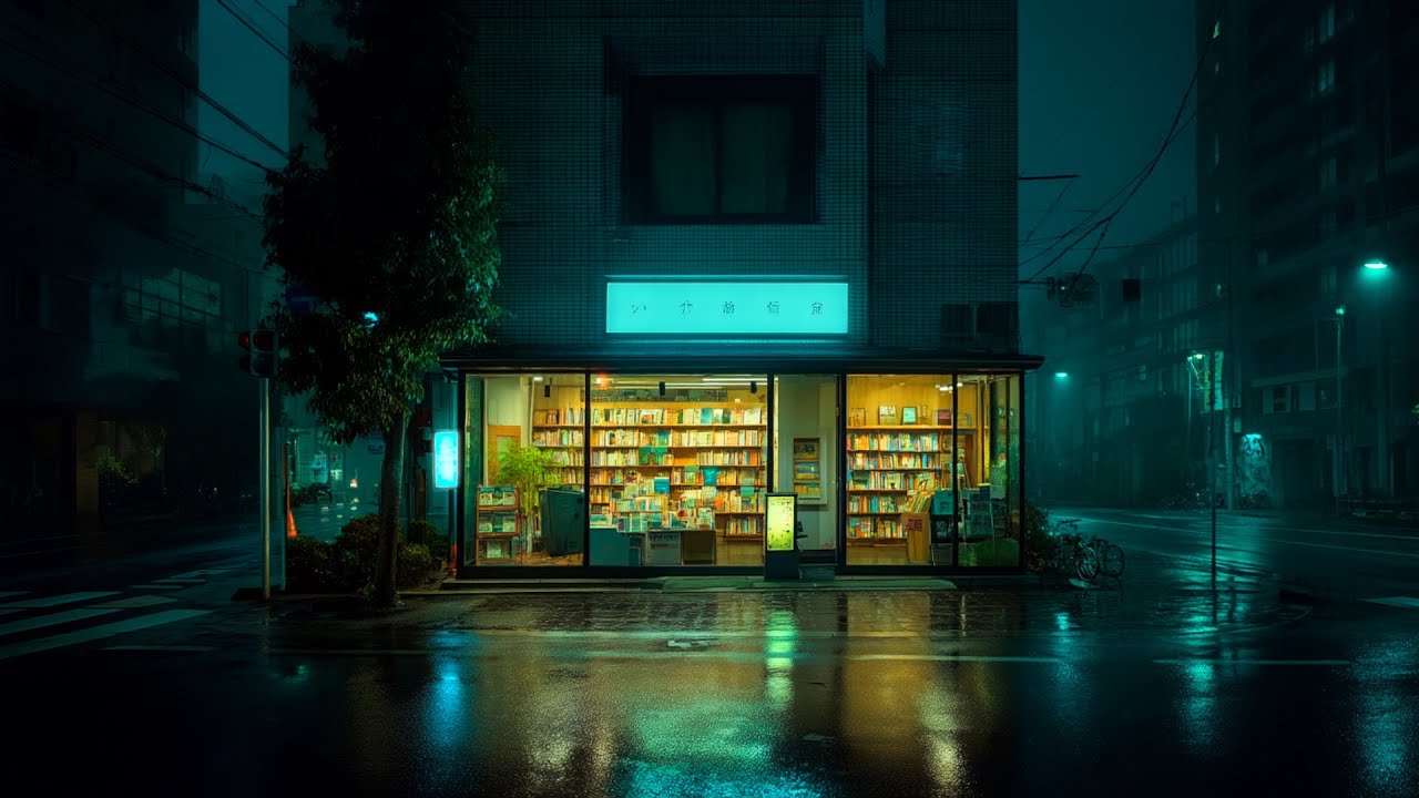 Midnight Lo-fi Beats 🌙 | Tokyo Night Rain Drifting Through Narrow Neon Alleys