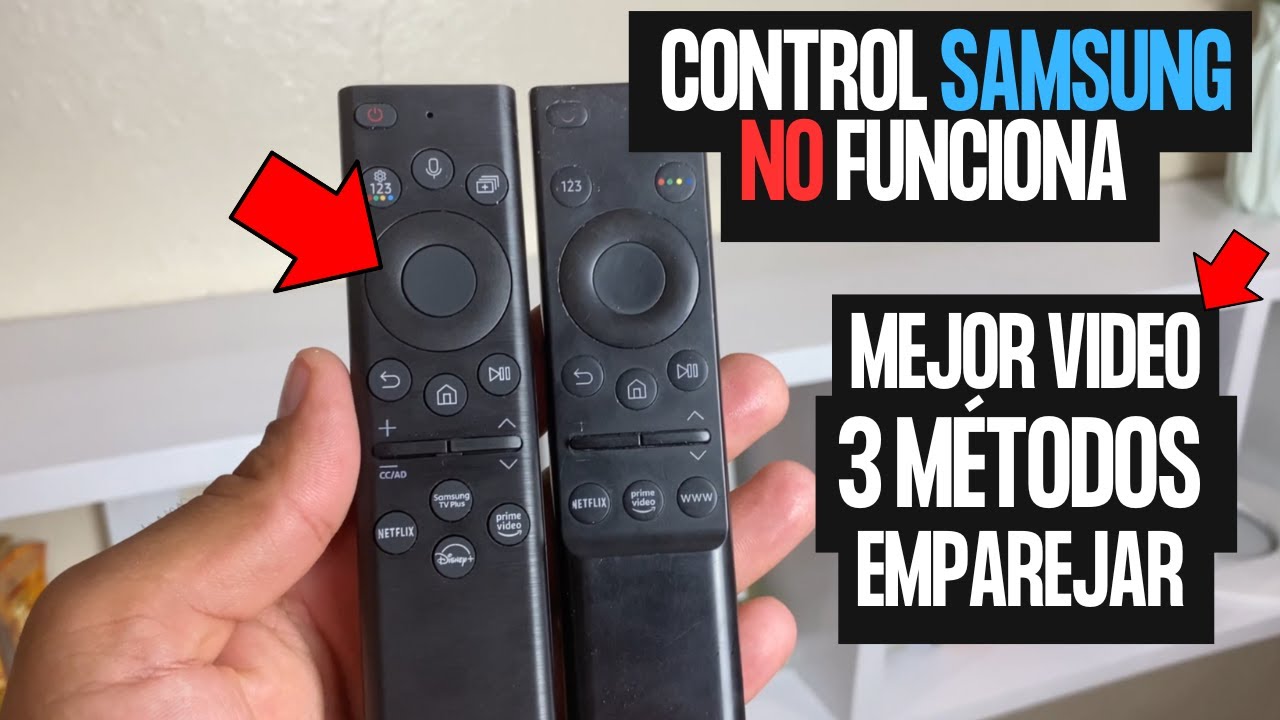 Cómo Emparejar control REMOTO a Tv SAMSUNG si NO funciona o es NUEVO