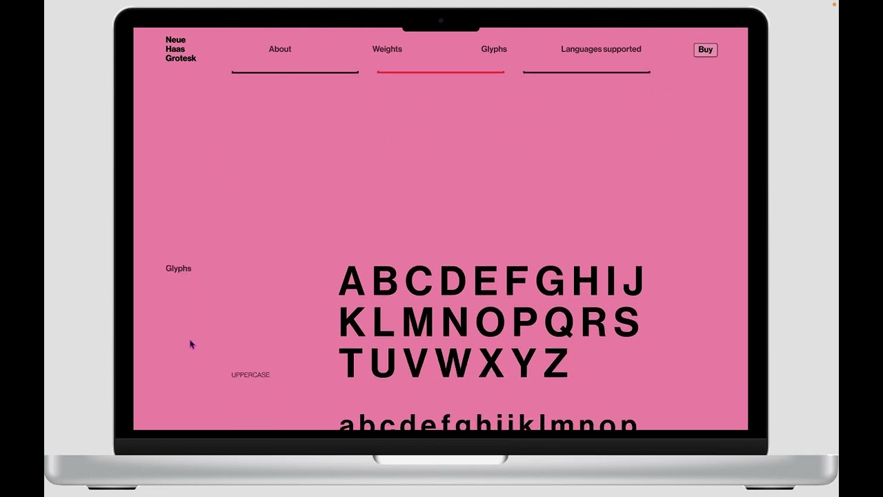 Neue Haas Grotesk website