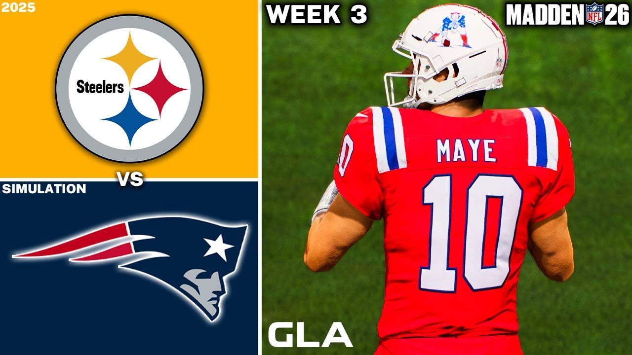 Patriots vs. Steelers | Week 3 Simulation | Madden 26 PS5 Gameplay
