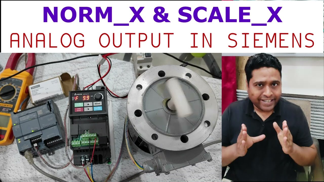 NORM_X and SCALE_X commands in Siemens PLC: Analog Scaling Theory | VFD Control Tutorial